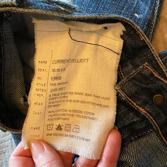 Current Elliot Paint Splatter Jeans - Picture 4 of 10